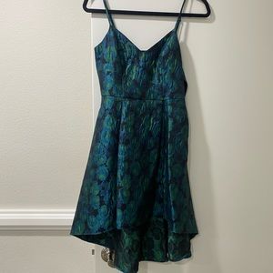 Ali & Jay emerald green cocktail dress